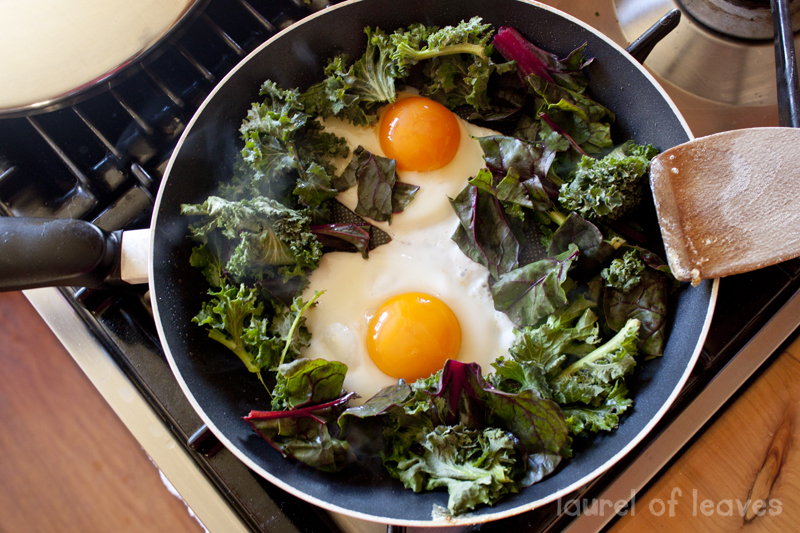 Eggs & Greens for Breakfast Eggs & Greens for Breakfast
