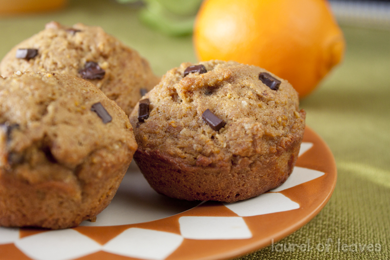 Whole Orange Chocolate Chip Muffins Whole Orange Chocolate Chip Muffins